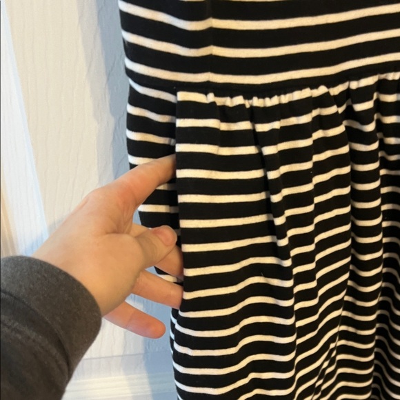 Classic Black and White Striped Sleeveless JCrew Dress - Small - Picture 3 of 5